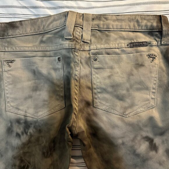 Frankie B Waist 30 Inseam 30 inches Mid-Rise Tie-Dye Studded on Back Pockets - Picture 1 of 10